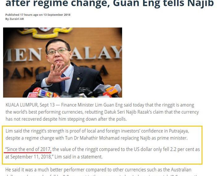 ISU RINGGIT JATUH: GUAN ENG TERSALAH LAGI – NAJIB