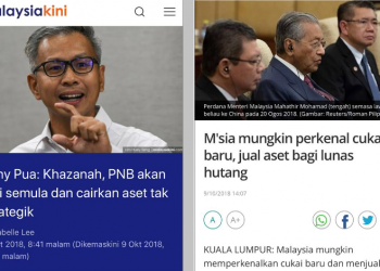 ALASAN HUTANG RM1 TRILION UNTUK JUAL ASET NEGARA DAN TAMBAH CUKAI
