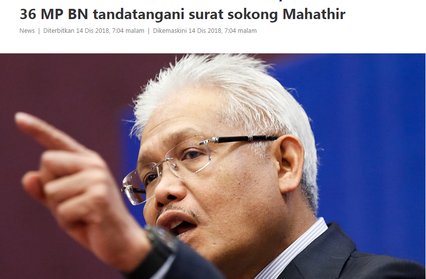  ANGKA  6 DAN 36  BUAT KERAJAAN PAKATAN HARAPAN Editor Malaysia