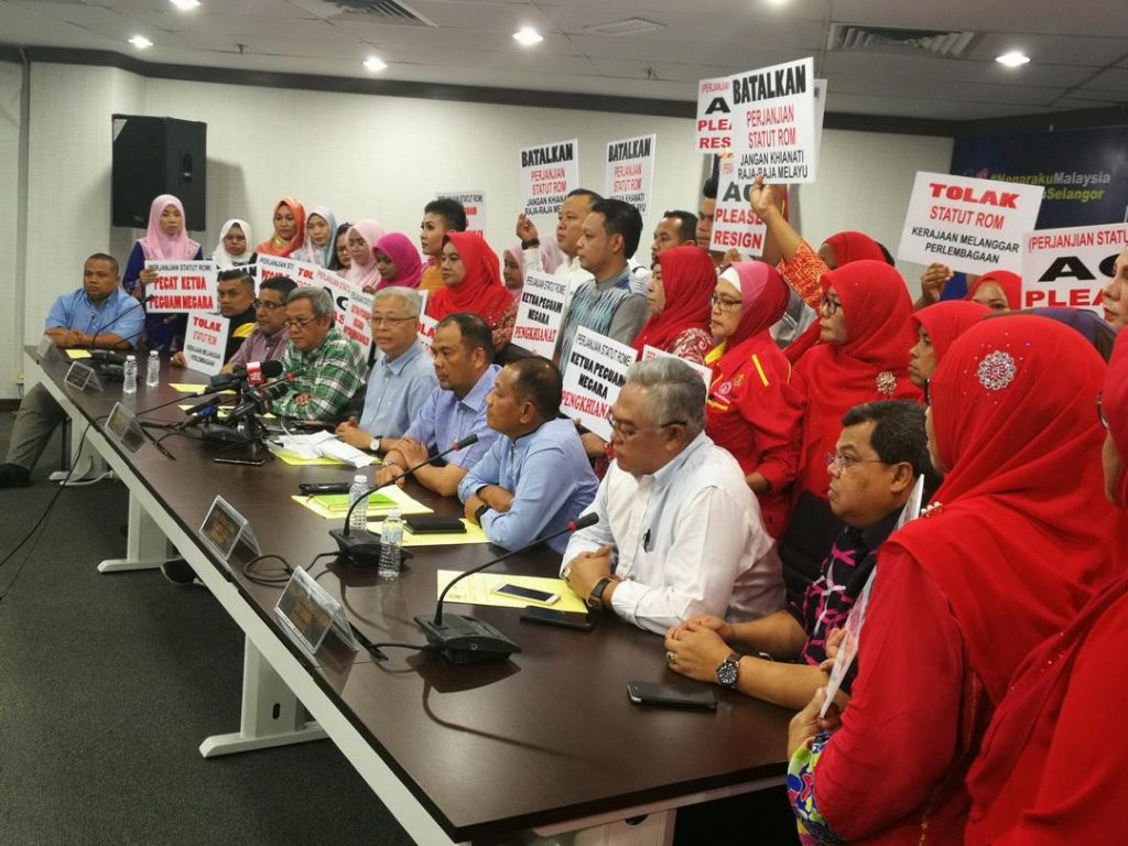 UMNO SELANGOR MENDESAK KERAJAAN MENOLAK STATUT ROM ...