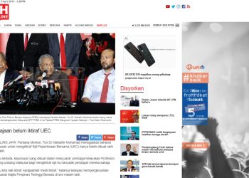 TUN MAHATHIR BERTEGAS TIDAK IKTIRAF SIJIL UEC, TOMMY THOMAS WAJAR MEMOHON MAAF