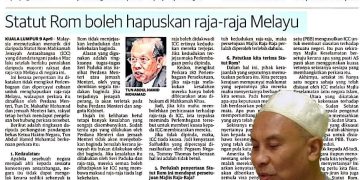 ADAKAH INI SEBAHAGIAN DARIPADA AGENDA MENGGUGAT KEDAULATAN RAJA-RAJA MELAYU?