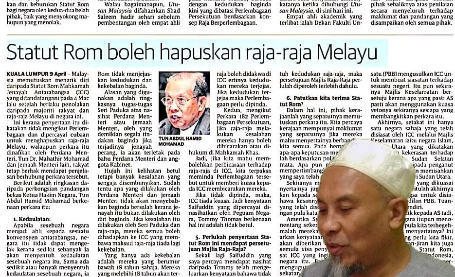ADAKAH INI SEBAHAGIAN DARIPADA AGENDA MENGGUGAT KEDAULATAN RAJA-RAJA MELAYU?