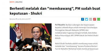 ADAKAH SHUKRI SENDIRI KURANG YAKIN LATHEEFA KOYA MENJADI PENGGANTINYA?