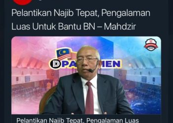 PELANTIKAN DATO’ SERI NAJIB RAZAK SEBAGAI PENGERUSI LEMBAGA PENASIHAT KEPADA BARISAN NASIONAL