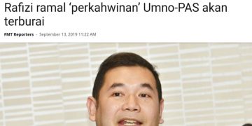 RAFIZI RAMAL PERKAHWINAN ANTARA UMNO DAN PAS TIDAK AKAN KEKAL LAMA
