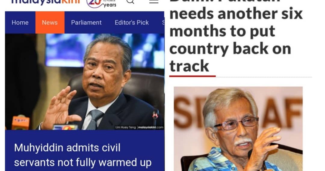 MUHYIDDIN KATA PENJAWAT AWAM BELUM SELESA DENGAN PAKATAN HARAPAN