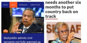 MUHYIDDIN KATA PENJAWAT AWAM BELUM SELESA DENGAN PAKATAN HARAPAN