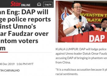 DAP BUAT LAPORAN POLIS TERHADAP OMAR FAUDZAR