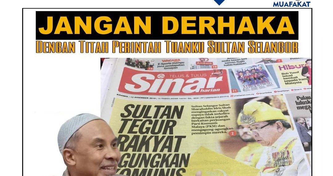 JANGAN DERHAKA DENGAN TITAH PERINTAH SULTAN SELANGOR