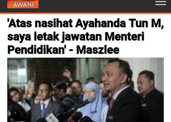 MASZLEE KAMBING HITAM PERTAMA KABINET PH MAHATHIR