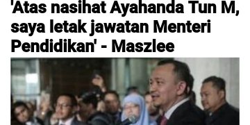 MASZLEE KAMBING HITAM PERTAMA KABINET PH MAHATHIR