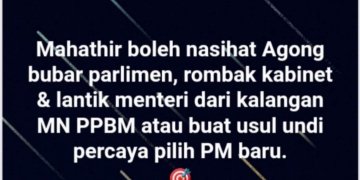 TUN MAHATHIR PERDANA MENTERI SAH, BUKAN HANYA INTERIM?