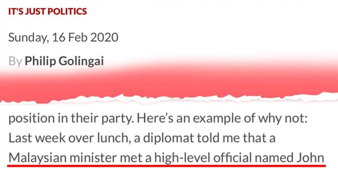 SIAPA MENTERI ‘ROTI JOHN’?