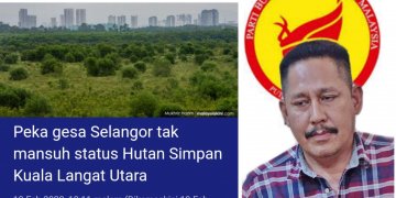 MEMBANTAH KERAS PEMANSUHAN KAWASAN HUTAN SIMPAN KUALA LANGAT UTARA