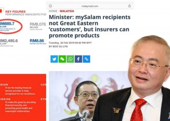 ISU MYSALAM: PERJANJIAN ANTARA PAKATAN HARAPAN LEBIH MENGUNTUNGKAN GREAT EASTERN?