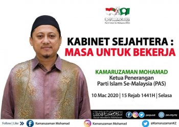 KABINET SEJAHTERA: MASA UNTUK BEKERJA