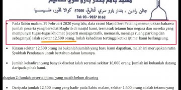 KENAPA KKM TIDAK MENYEMAK JUMLAH SEBENAR KEHADIRAN PESERTA IJTIMA’?