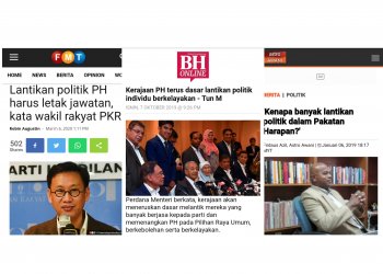 BILA LANTIKAN POLITIK PAKATAN HARAPAN HENDAK DITAMATKAN?