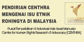PENDIRIAN CENTHRA MENGENAI ISU ETNIK ROHINGYA DI MALAYSIA