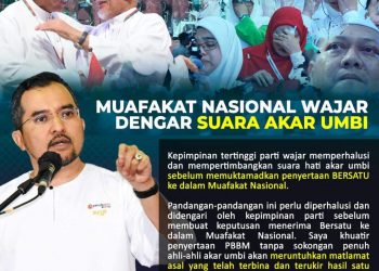 MUAFAKAT NASIONAL WAJAR DENGAR SUARA AKAR UMBI