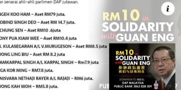 PARTI DAP LANCARKAN TABUNG RM10 SOLIDARITI UNTUK GUAN ENG