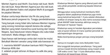 ZAHARIN DAKWA MENTERI AGAMA SALAH GUNA KUASA?