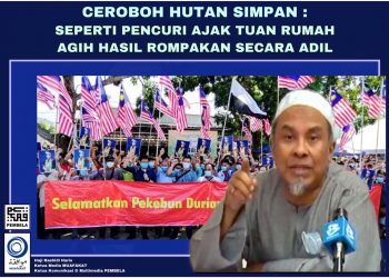 CEROBOH HUTAN SIMPAN: SEPERTI PENCURI AJAK TUAN RUMAH AGIH HASIL CURIAN SECARA ADIL