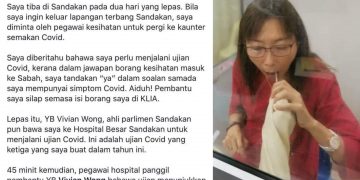 TERESA KOK POSITIF COVID-19 KERANA SALAH ISI BORANG, ANGKUH KATA UJIAN BUANG MASA