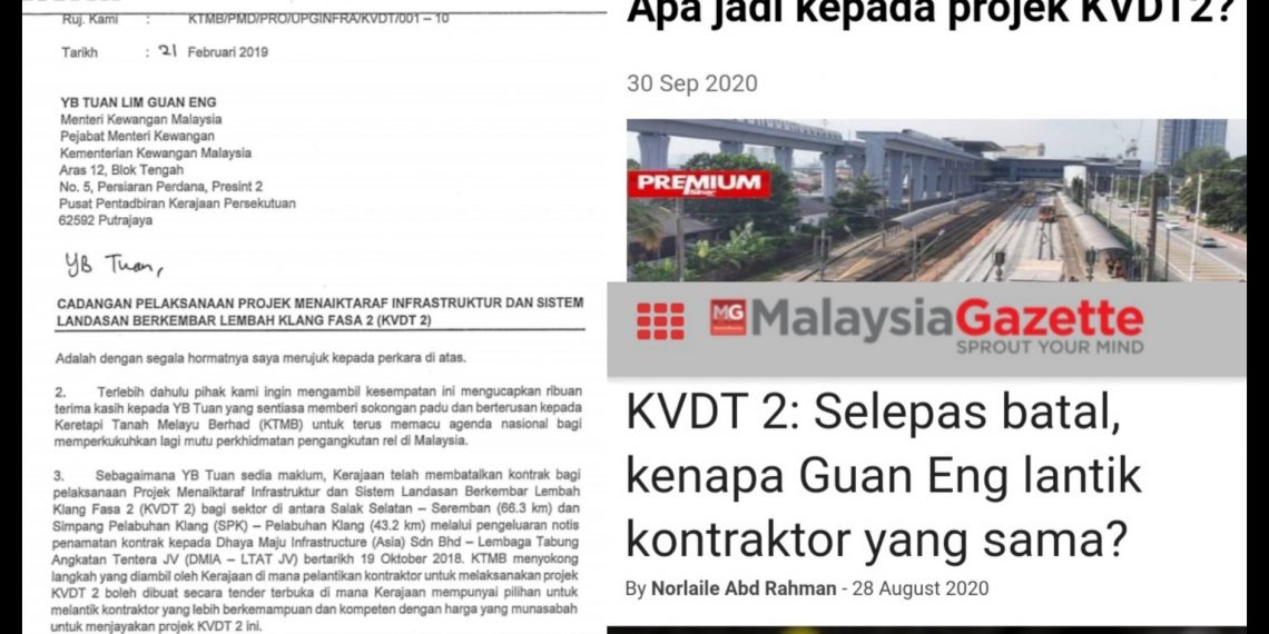 Langkah Bijak Kerajaan Tawar Semula Projek Kvdt2 Secara Tender Terbuka Editor Malaysia