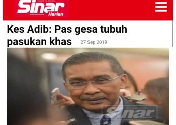 MANA KEADILAN UNTUK ARWAH ADIB, TAKIYUDDIN CUKUP-CUKUPLAH BERPOLITIK