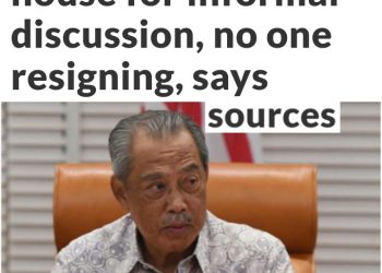 MENTERI BERKUMPUL DI RUMAH MUHYIDDIN, TIADA YANG MELETAKKAN JAWATAN