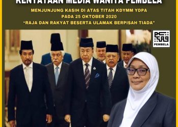 MENJUNJUNG KASIH DI ATAS TITAH YDP AGONG “RAJA DAN RAKYAT BESERTA ULAMAK BERPISAH TIADA”