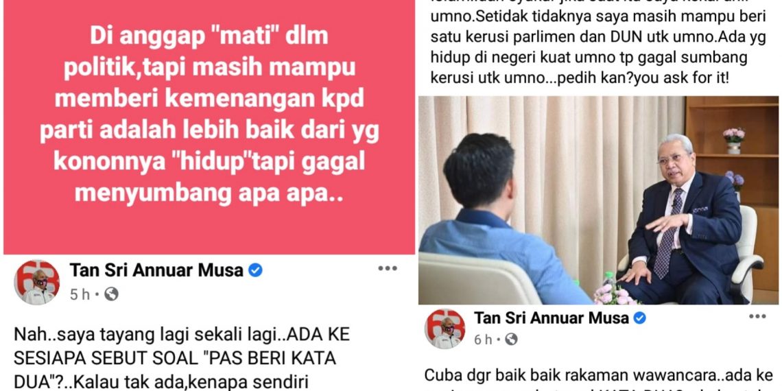 SINDIR NUR JAZLAN DAN ASYRAF WAJDI, ANNUAR MUSA SEMAKIN ANGKUH DAN TIDAK PROFESIONAL?