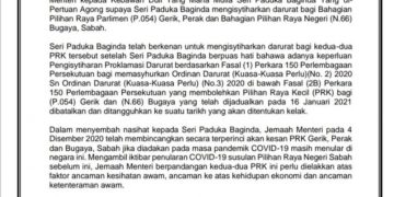 DARURAT DIISYTIHAR DI GERIK DAN BUGAYA