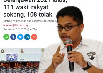 JIKA BAJET 2021 DITOLAK IA BUKAN BEERTI PERDANA MENTERI HILANG KEPERCAYAAN