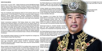 AGONG PERKENAN DARURAT, BENDUNG PANDEMIK COVID-19