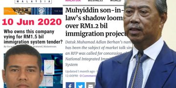 PMO WAJAR PERTAHAN MUHYIDDIN, SEGERA NAFI MENANTU TERLIBAT PROJEK RM1.2 BILION