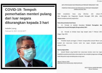 KUARANTINPUN ADA DUA DARJAT?