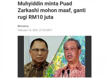 SAMAN RM10 JUTA OLEH PERDANA MENTERI