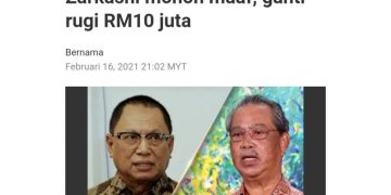 SAMAN RM10 JUTA OLEH PERDANA MENTERI