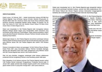 MUHYIDDIN KATA TIADA SIDANG PARLIMEN, SEBALIKNYA YDP AGONG PERKENAN SIDANG DITERUSKAN