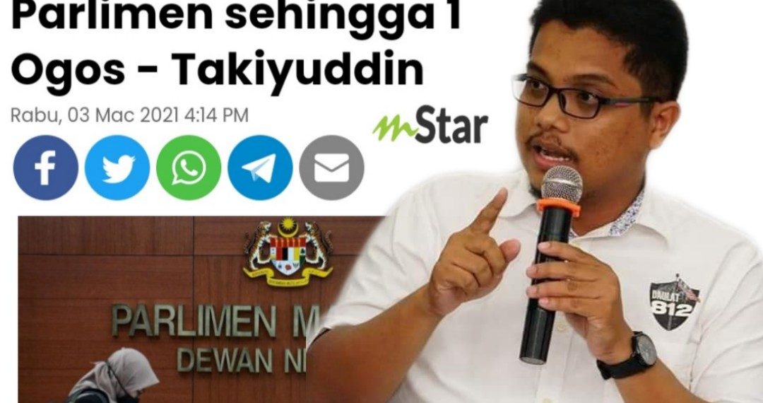 KERAJAAN SEPATUTNYA AKUR TITAH YDP AGONG PERKENAN SIDANG PARLIMEN