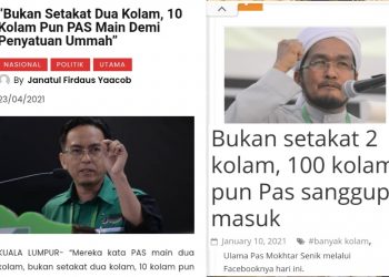 RETORIK PAS MAIN 10 KOLAM KONON DEMI PENYATUAN UMMAH