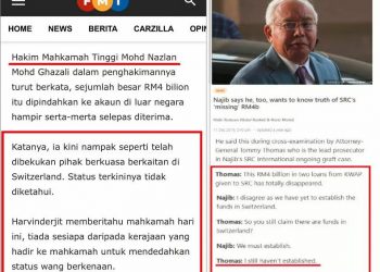 PENJELASAN NAJIB MENGENAI KE MANA PERGINYA WANG RM4 BILION KWAP