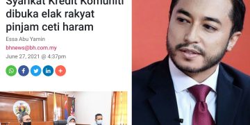 KERAJAAN PATUT BANTU RAKYAT, BUKAN GALAKKAN MEMINJAM DARIPADA KREDIT KOMUNITI