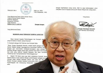 MUNGKIR JANJI TERHADAP SUMPAH JAWATAN – KU LI