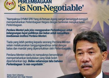 “PERLEMBAGAAN IS NON NEGOTIABLE” – TOK MAT