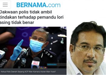 PERKASA GESA PDRM JELAS DAKWAAN ANGGOTANYA DIRASUAH PEMANDU LORI WARGA ASING