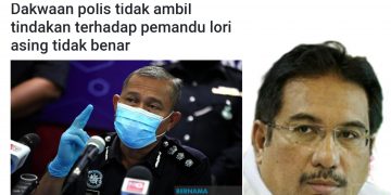 PERKASA GESA PDRM JELAS DAKWAAN ANGGOTANYA DIRASUAH PEMANDU LORI WARGA ASING